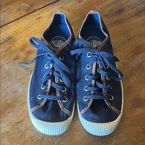 Palladium Navy and Brown Sneakers